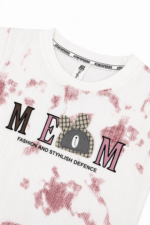 “Casual Summer Vibes – Kids Printed T-Shirt & Shorts Set”