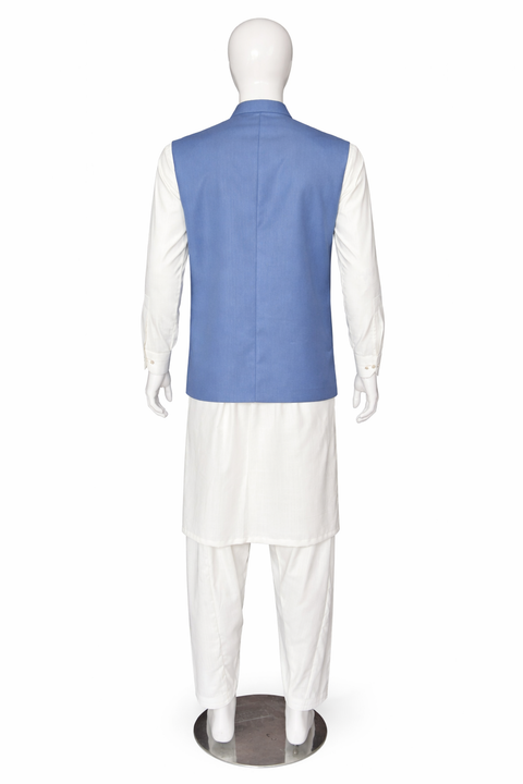 Men’s Premium Stitched Shalwar Kameez – Off White