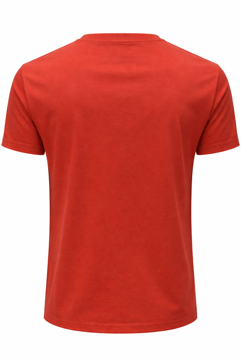 Men’s Premium Orange Crew Neck T-Shirt – “THE REST” Print
