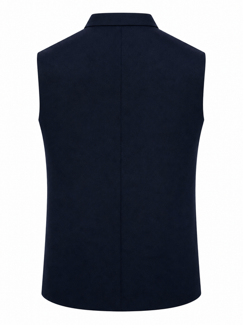 Elegant Navy Blue Waistcoat – Formal Ethnic Look