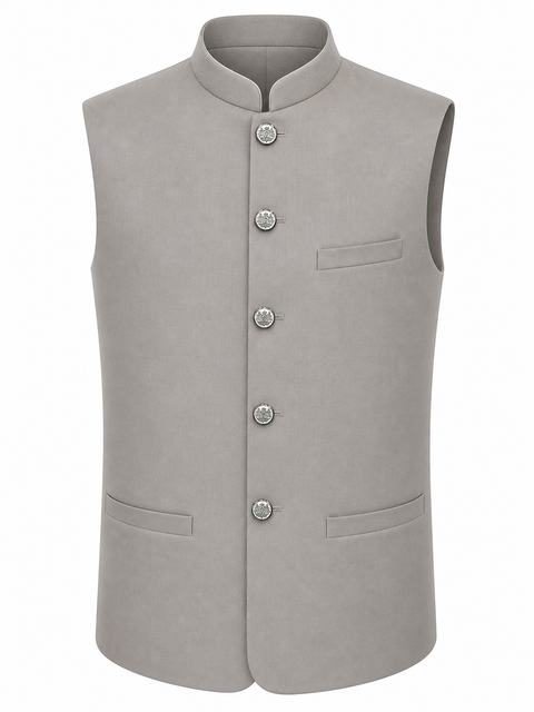 Royal Wearz Light Beige Classic Waistcoat